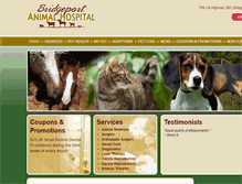 Tablet Screenshot of bridgeportanimal.com